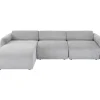 Ecksofa Lucca Grau Links 255Cm