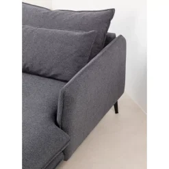 Ecksofa Monza Rechts Grau 296Cm