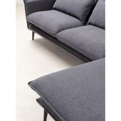 Ecksofa Monza Rechts Grau 296Cm
