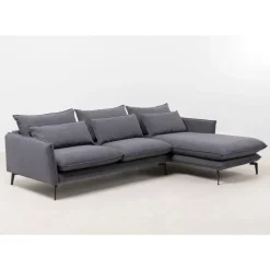 Ecksofa Monza Rechts Grau 296Cm
