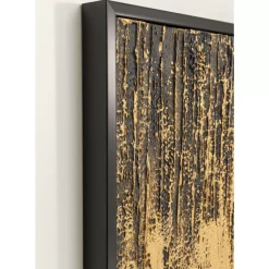 Gerahmtes Bild Abstract Schwarz 80X120Cm