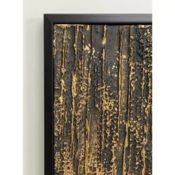 Gerahmtes Bild Abstract Schwarz 80X120Cm