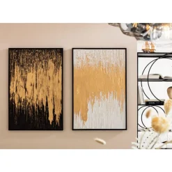 Gerahmtes Bild Abstract Weis 80X120Cm