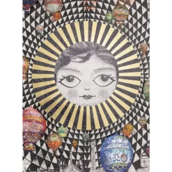 Gerahmtes Bild Balloons 110X174Cm