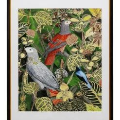 Gerahmtes Bild Birds In Jungle 80X100Cm
