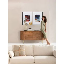 Gerahmtes Bild Box Back Blau 60X80Cm