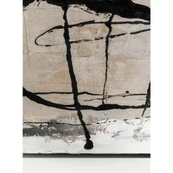 Gerahmtes Bild Dust Grau 100X100Cm