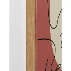 Gerahmtes Bild Faccia Arte Tri Colore 90X120Cm