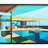 Gerahmtes Bild Modern Architecture 100X80Cm