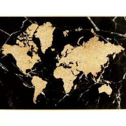 Gerahmtes Bild World Map 150X100Cm