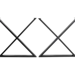 Gestell Tavola Cross Schwarz (2/Set)