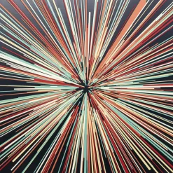 Glasbild 3D Light Speed 100X100Cm