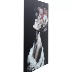 Glasbild Flowery Beauty 80X120Cm
