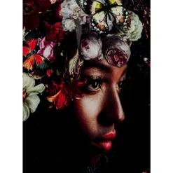 Glasbild Flowery Shoulder View 150X100Cm