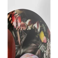 Glasbild Proud Flamingo O100Cm