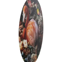 Glasbild Proud Flamingo O100Cm