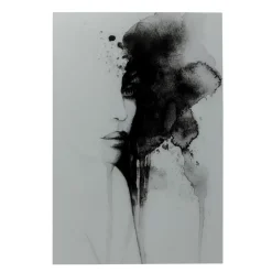 Glasbild Smokey Face 100X150Cm