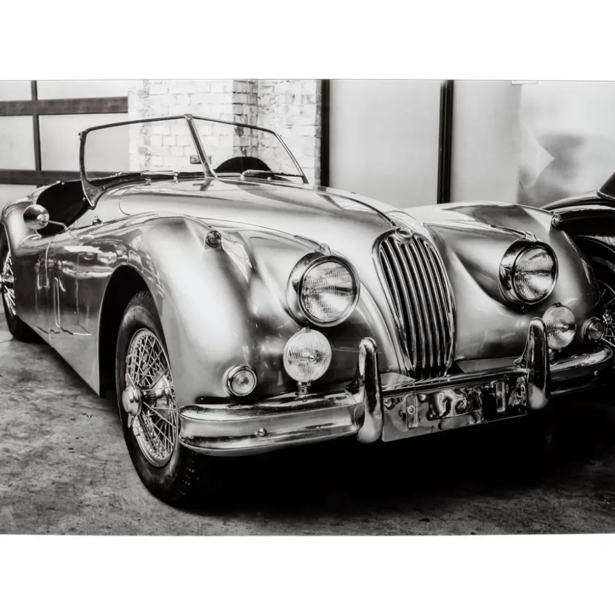 Glasbild Vintage Cabrio 150X100Cm