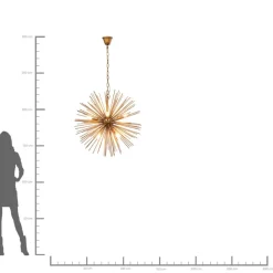 Hangeleuchte Beam Brass O72Cm