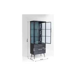 Hochschrank La Gomera 2 Turen 3 Schube