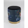 Hocker Cherry Flower Schwarz Brass O32Cm