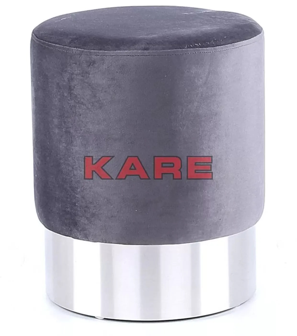 Hocker Cherry Hellgrau Silver O35Cm