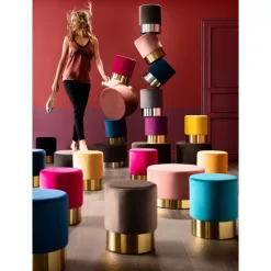 Hocker Cherry Rose Brass O35Cm