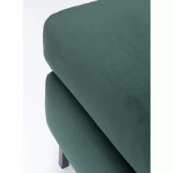 Hocker Gianni Velvet Dunkelgrun Schwarz