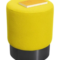 Hocker Jody Gelb Mesh Schwarz O35Cm