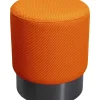 Hocker Jody Orange Mesh Schwarz O35Cm