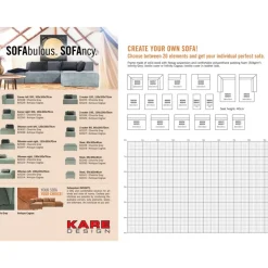 Infinity Ottomane Semi Elements Grau Links