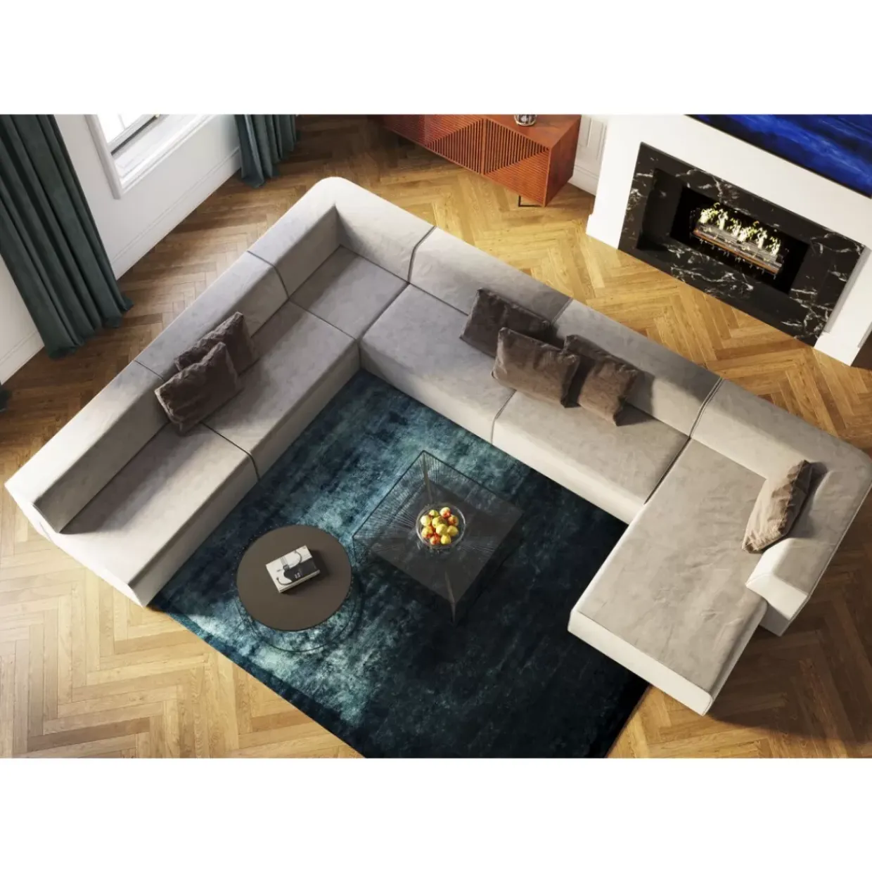 Infinity 2-Sitzer 120 Elements Grau