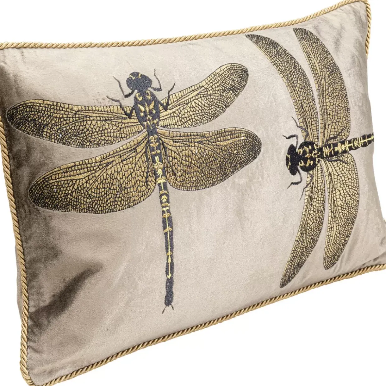 Kissen Glitter Dragonfly Braun 50X30Cm