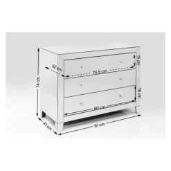 Kommode Luxury 3 Schube