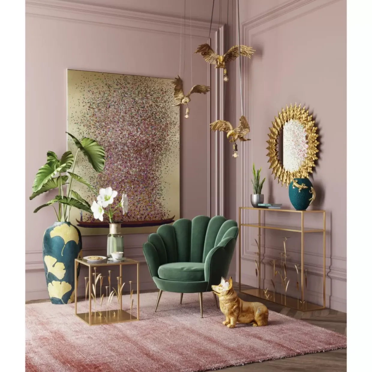 Konsole Flower Meadow Gold 100