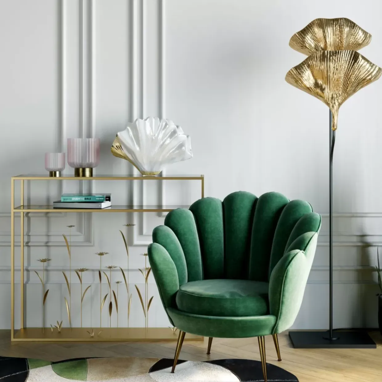 Konsole Flower Meadow Gold 100