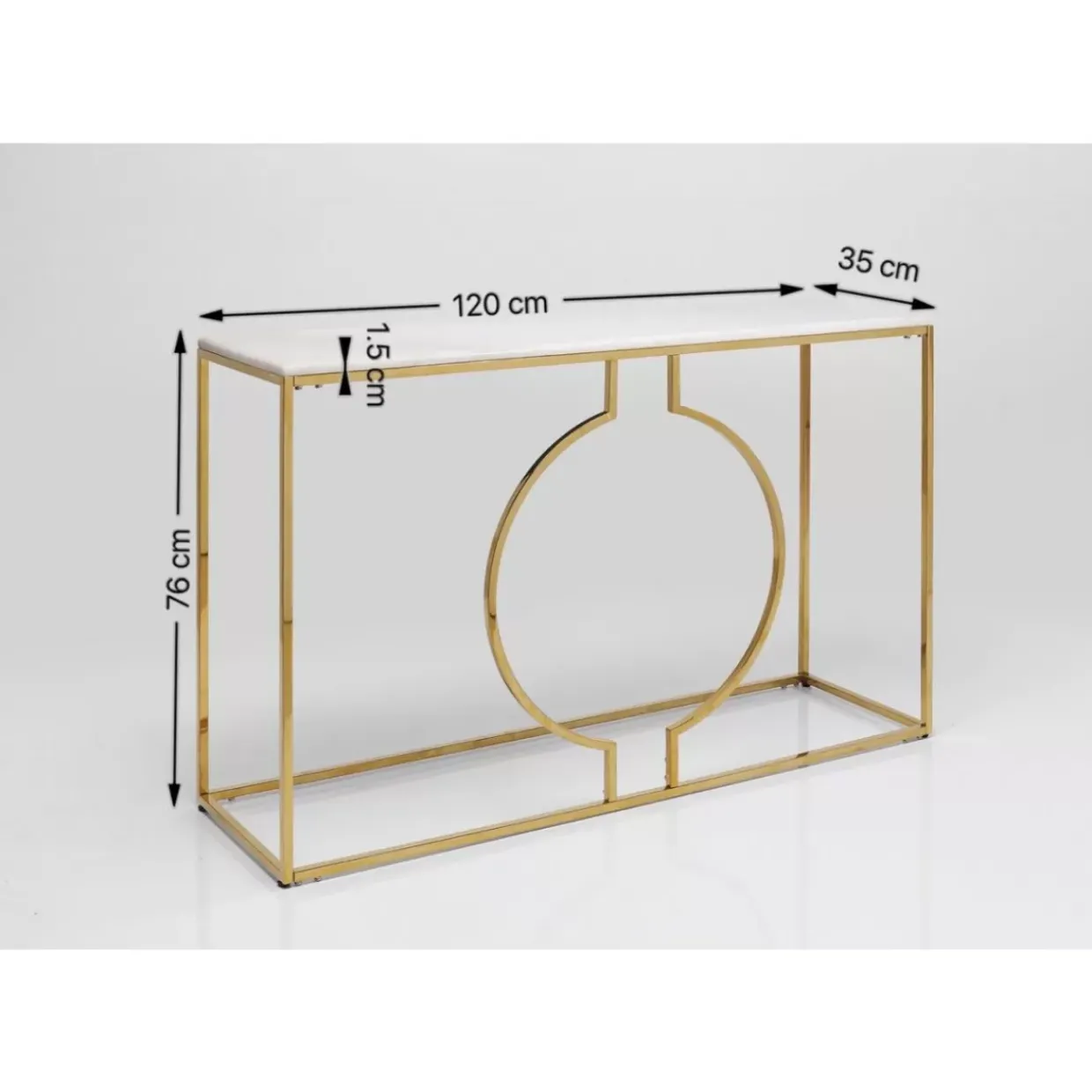 Konsole Miami Loft Gold 120Cm