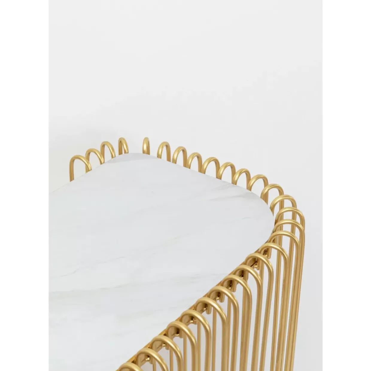 Konsole Wire Glas Marble Gold 142X89Cm