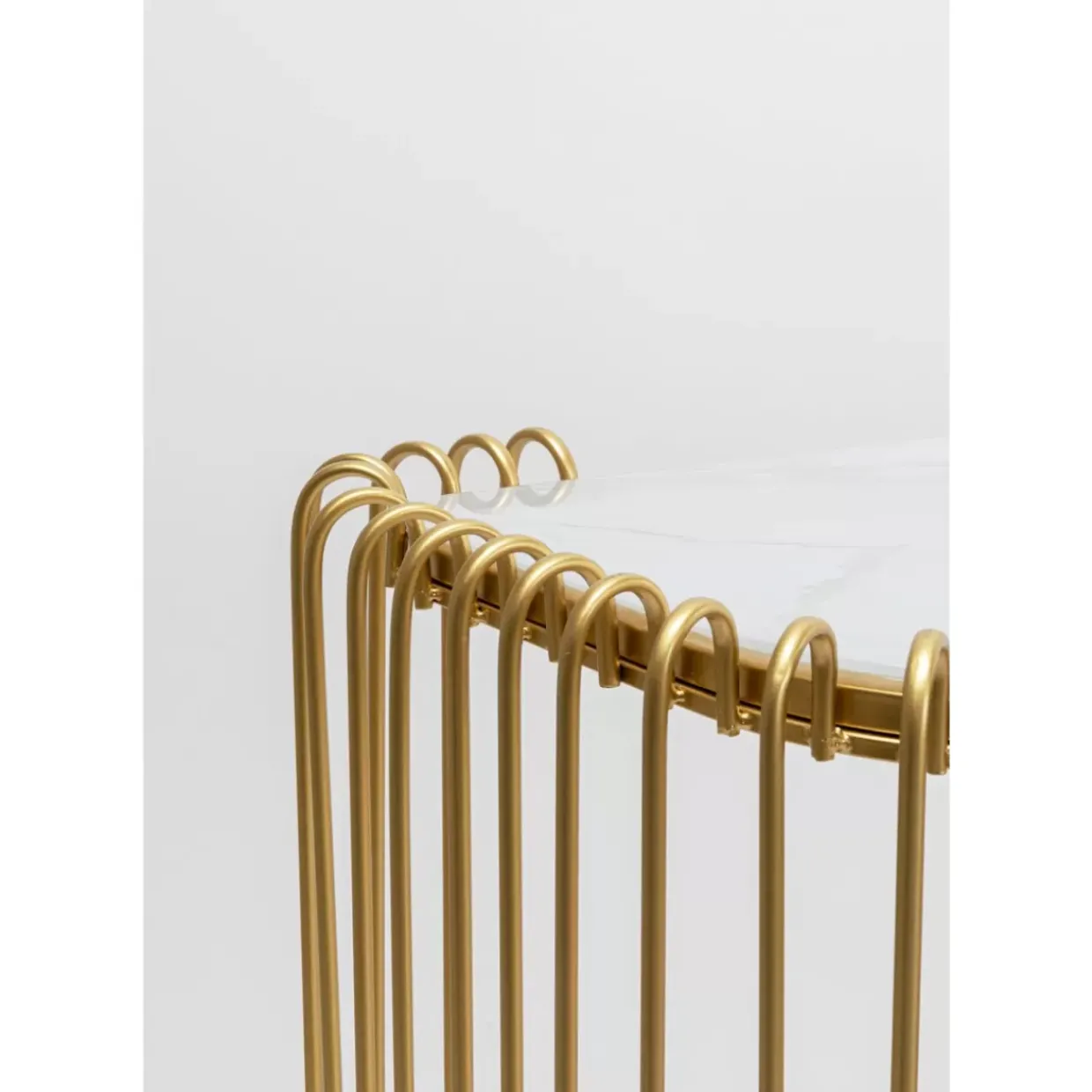 Konsole Wire Glas Marble Gold 142X89Cm