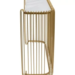 Konsole Wire Glas Marble Gold 142X89Cm