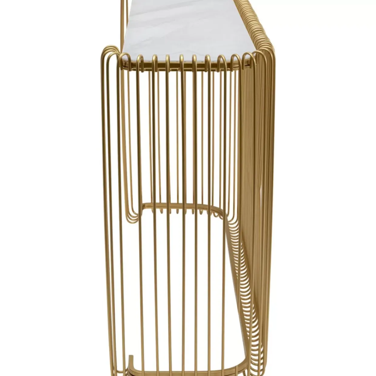 Konsole Wire Glas Marble Gold 142X89Cm