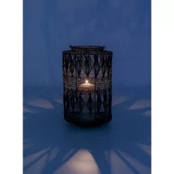 Laterne Hayat Schwarz 37Cm