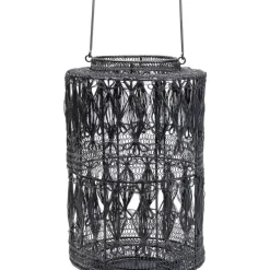 Laterne Hayat Schwarz 37Cm