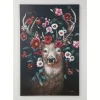 Leinwandbild Deer In Flower 90X140Cm