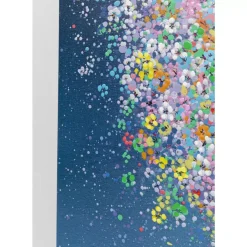 Leinwandbild Flying Elephant At Night 80X100Cm