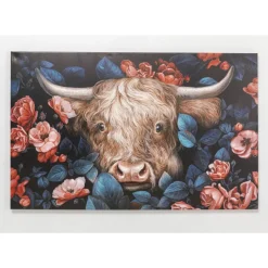 Leinwandbild Yak In Flower 140X90Cm