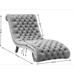 Liege Desire Velvet Silbergrau