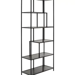 Regal Loftie Schwarz 77X185Cm