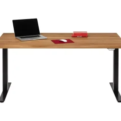 Schreibtisch Office Jackie Eiche Schwarz 160X80