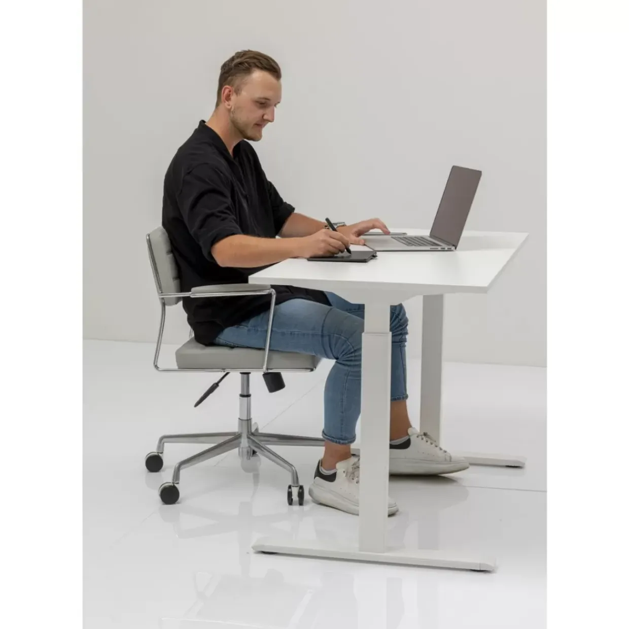 Schreibtisch Office Smart Weiss Weiss 160X80